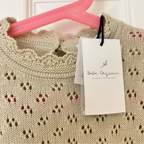 🆕Bebe Organic Olivia Dress natural 8Y - Picture 9 of 16